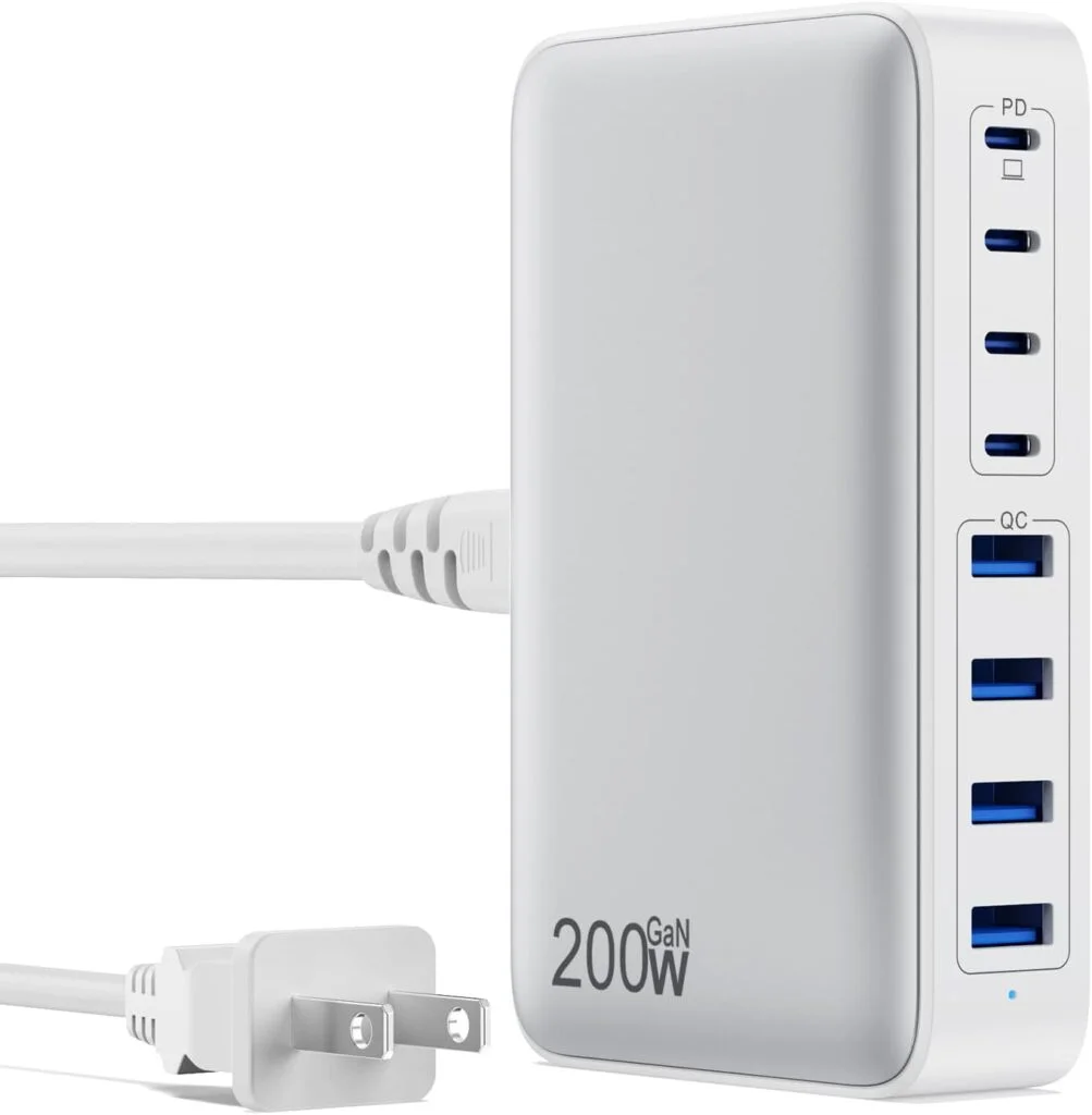 200W USB-C GaN III 8-Port Fast Charging Station